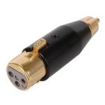 RCA Male to Female XLR - Gold Adapter