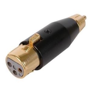 RCA Male to Female XLR - Gold Adapter