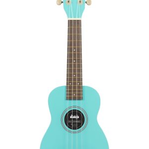 Soprano Ukulele Featuring Wooden Body, Board and Bridge - Includes Bag, Strings and Machine Heads Frost Bite