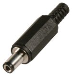 DC Power Connector, Plug, 2.5x5.5mm