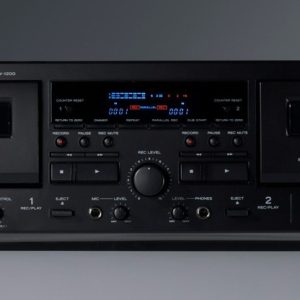 Teac Double Cassette Deck - Black W-1200