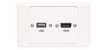 HDMI USB A Cover with Flyleads - front view