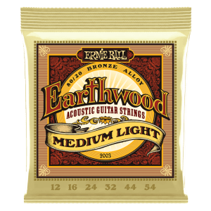 Earthwood Med Light 80/20 Bronze Acoustic Guitar Strings -