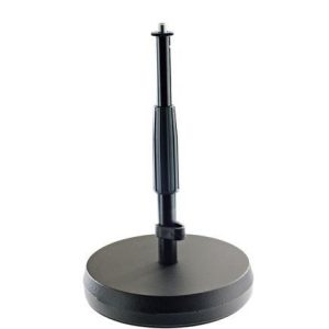 K&M Table/Floor Mic Stand With Small Cast Iron Base.