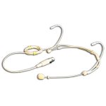 Slimline Omni Directional Headworn Microphone – Beige - front view