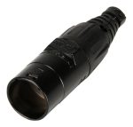 etherCON cable carrier for pre-assembled cables, black