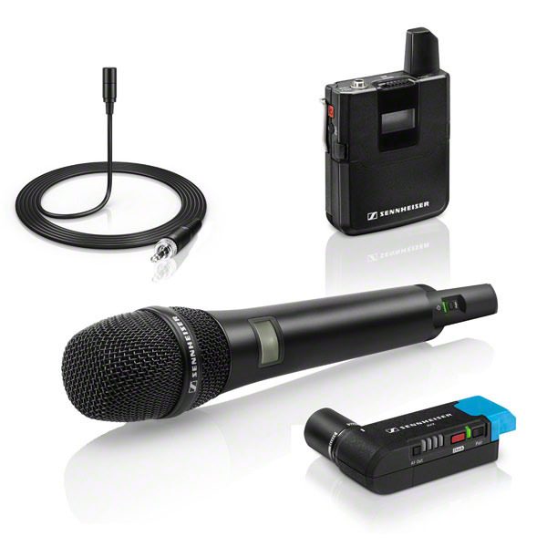 Sennheiser AVX Digital Wireless Handheld and Lavalier Combo Kit (Omni)