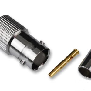 BNC Female Jack, Straight, 50 OHM, Crimp
