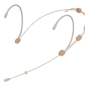 Neatron Slimline beige headworn mic. with MC-02 connector to suit Sennheiser, omni directional