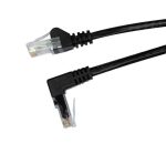 2m Cat6 Black UTP Right Angled Patch Lead (T568A)