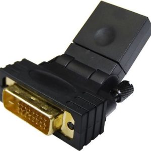 HDMI Female to DVI-D (24+1) Male Swivel Adapter