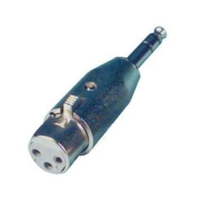 XLR 1/4 Inch Stereo Male to Female Connector Plug - Nickel