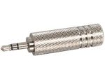 1/4" Stereo Female to 3.5mm Stereo TRS Male Plug Adapter - front view