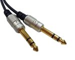 2 m  6.35mm (1/4") Stereo Jack Plug, 6.35mm (1/4") Stereo Jack Plug