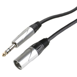 6ft 1/4" TRS to Male XLR Cable 1.8m