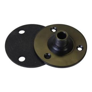 Microphone Mounting Flange - 5/8" x 27 TPI - Black