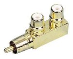 RCA Pass Through Audio Module Adapter - RCA/Phono Plug - RCA/Phono Receptacle x 2