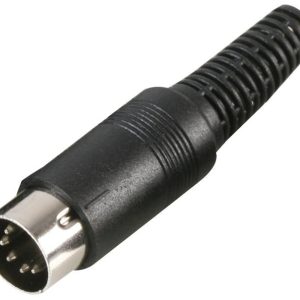 Male 5P Din/Midi Plug with Plastic Handle