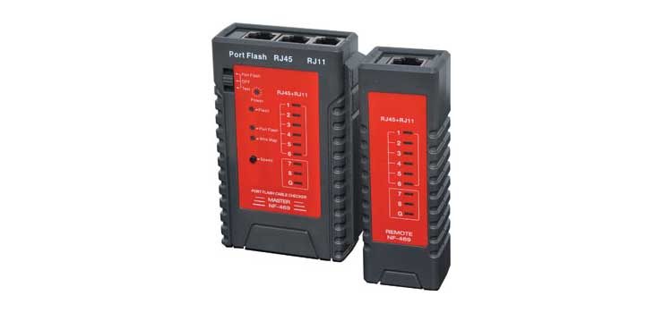 Cable Tester For Networks With Port Flash