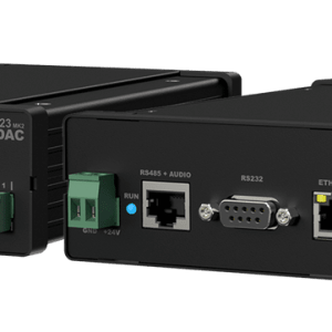 Mini stereo amplifier with an integrated web-based control