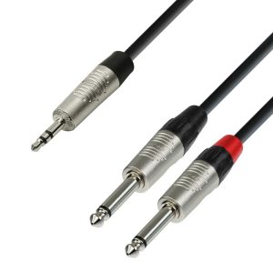 Audio Cable REAN 3.5 mm Jack stereo to 2 x 6.3 mm Jack mono 3 m