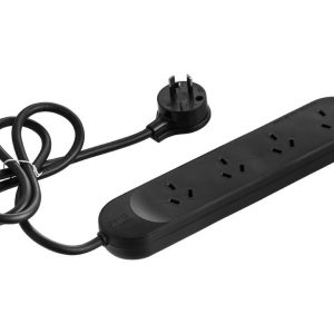 Powerboard 4 Outlet - Black