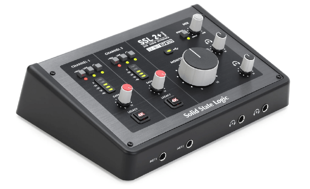 Solid State Logic SSL 2+ MKII 2 x 4 USB-C Audio Interface - front view