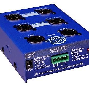 Remote Selector Dual Channel unit with two sets of XLR Outputs and one set of XLR Inputs