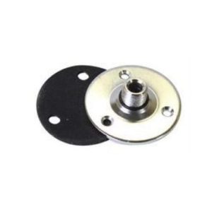 Microphone Mounting Flange - 5/8" x 27 TPI - Silver