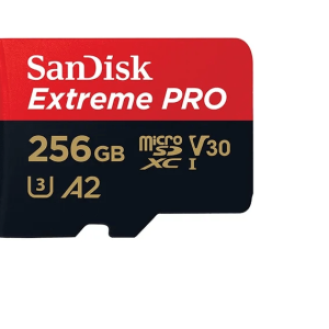 SanDisk 256GB Extreme PRO UHS-I micro SDXC Memory Card (U3, Class 10)