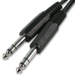 2m 6.35mm (1/4") Stereo Jack Plug, 6.35mm (1/4") Stereo Jack Plug
