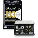 Radial J33 - Active combination stereo RIAA turntable pre-amp and direct box. Inc PSU