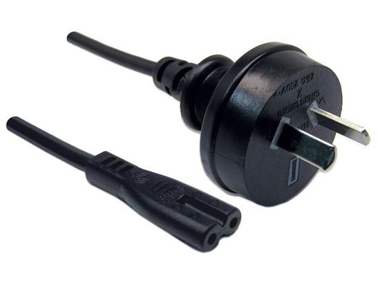 2M Figure 8 Power Cord - 2-Pin Plug To Figure 8