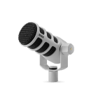 RODE Podmic - White - Dynamic Broadcast Microphone - front view
