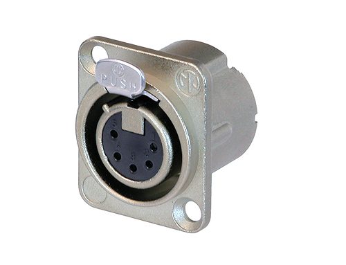 Neutrik  XLR Connector  5 Pin  Panel Mount  FEMALE