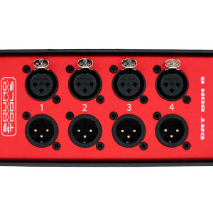 Cat box 8 SoundTools 4-Male XLR and 4-Female XLR to Ethercon Stage Box with Parallel