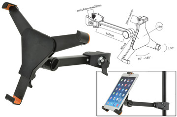Universal Tablet Clamp 7 Inch - 8.5 Inch Screens