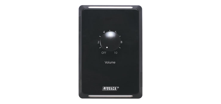 Volume Control 40W 100V Line Clipsal Pro - Vertical Black