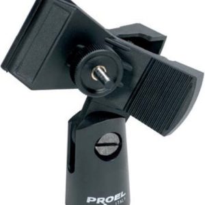 Proel  Mic Clip  Clamp Type  Universal Fit+Screw Safety Lock
