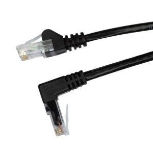 2m Cat6 Black UTP Right Angled Patch Lead (T568A)