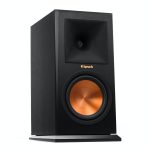 Klipsch Bookshelf Monitor Speakers RP-160M Pair - Black Ash - front view