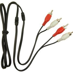 2 Way RCA to RCA 1.25m Black