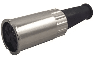 Midi Din Plug Female 5pin Silver