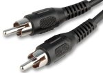 Audio / Video Cable Assembly, Phono (RCA) Plug, Phono (RCA) Plug, 9.8 ft, 3 m, Black