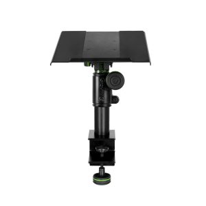 Flexible studio monitor stand with table clamp