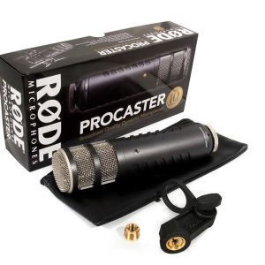 RODE Procaster Broadcast Quality Cardioid End-Address Dynamic Microphone - front view