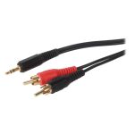 3.5mm TRS Jack to Dual RCA Cable 3m
