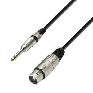 Microphone Cable XLR female to 6.3 mm Jack mono 3 m