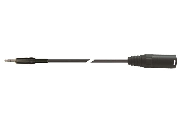 2m Stereo TRS 3.5mm Jack Plug to XLR Male Lead - front view