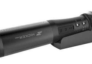 Handheld Microphone with Speaker. Black Micker pro